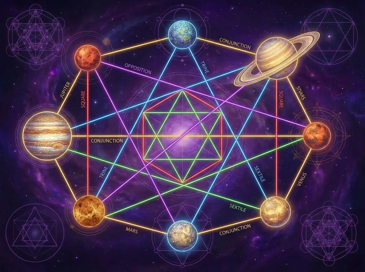 行星相位解读 - 日本黄色专利一区 | 占星学进阶